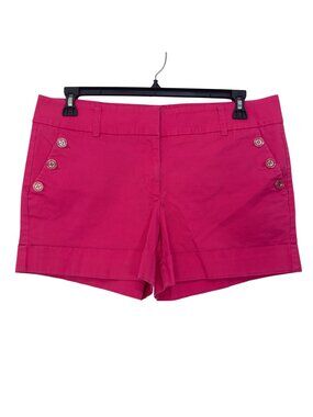 7th Avenue Design Studio Pink Saylor Button-Detail Womens Shorts Size 14